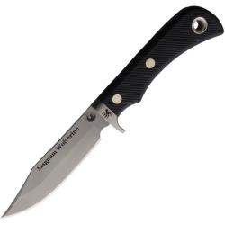Couteau Knives of Alaska Magnum Wolverine Lame Acier D2 Manche SureGrip Noir &Eacute;tui Cuir KOA00158FG