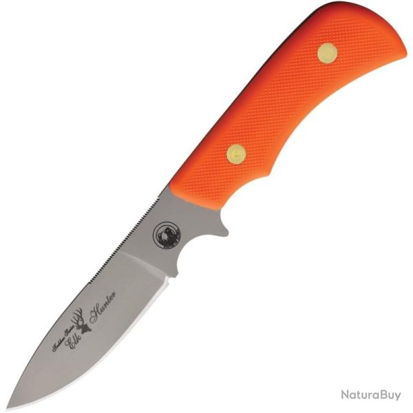 Couteau Knives of Alaska Trekker Elk Lame Acier D2 Manche SureGrip Orange �tui Cuir Made KOA00177FG