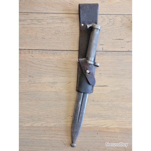 Ba�onnette su�doise mod�le 1896 (m/96) avec fourreau et porte-gousset