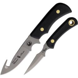 Lot Couteaux Knives of Alaska Whitetail/Cub 2 Lames Acier D2 Manche SureGrip Noir &Eacute;tui KOA00199FG