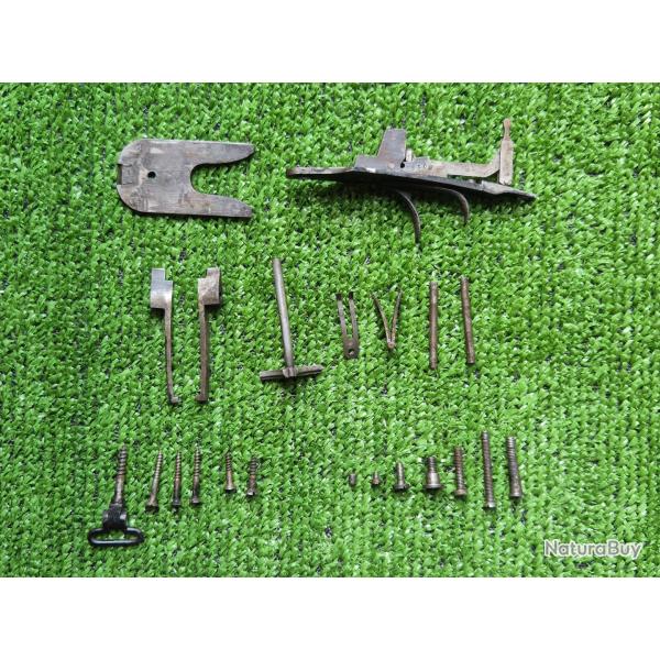 Lot de pi�ces Fusil type hammerless artisan St�phanois calibre 16