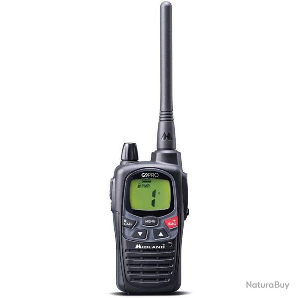 MIDLAND - TALKIE-WALKIE G9 PRO BLAZE + OREILLETTE Noir
