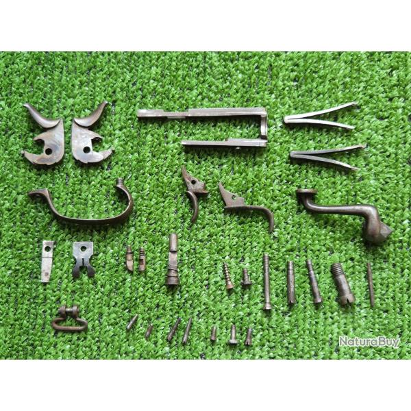 Lot de pi�ces Fusil Mixte a chiens artisan Belge
