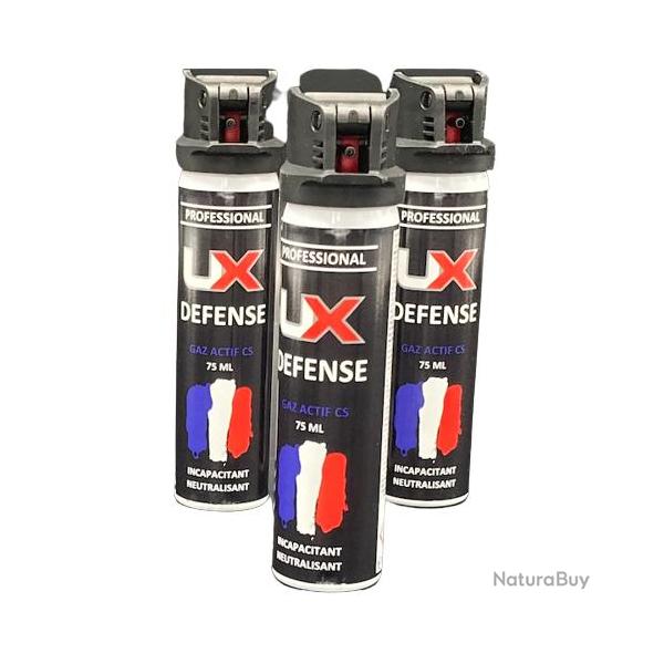 PACK DE 3X BOMBE UX 75ML GAZ CS CAPOT CLAPET