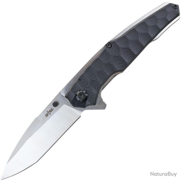 Couteau Pliant S-TEC TS026BK Lame Acier 8Cr14MoV Manche G10 Noir Linerlock STTS026BK