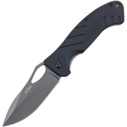 Couteau S-TEC TS018 Lame Acier Inox Manche G10 Noir Linerlock A/O STTS018