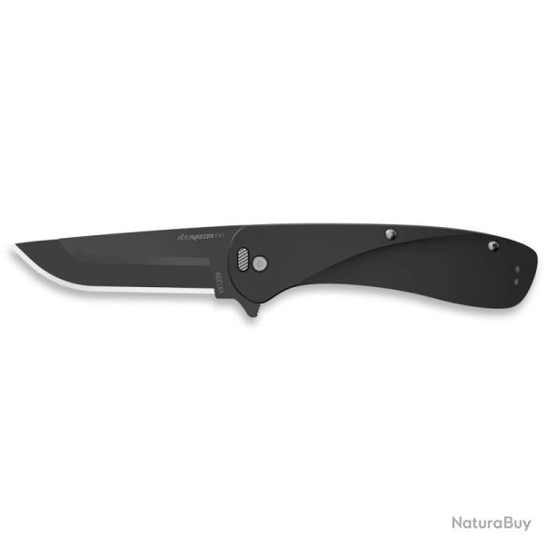 Couteau Outdoor Edge Razor VX1 Lame Acier 420J2 Manche Aluminium Noir Linerlock OEVX130BC