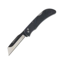 Couteau Outdoor Edge RazorWork Lame Acier 420J2 Manche Grivory TPR Gris Lockback OERW3060C