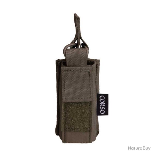 POCHE PORTE-CHARGEUR SIMPLE POUR PISTOLET DAGGER MK2 MOLLE - CORSO TACTICAL - RANGER GREEN