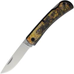 Couteau Bear & Son Bigfoot Lame Acier 440 Manche Alu Noir Lockback Made In USA BCU137ABF26