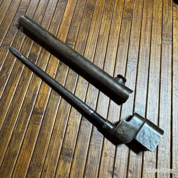 Ba�onnette Clou Lee Enfield No 4 Mk 2 H&B Howard & Bullough WW2 avec Fourreau*