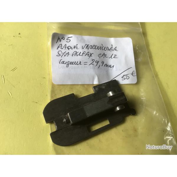 VENDU PAR LE-CUIRASSIER PLAQUE DE VERROUILLAGE FUSIL PERFEX CALIBRE 12 LARGEUR 29,9 MM