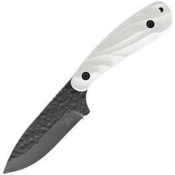Couteau Skallywag Fireside Pro Freedom Lame Acier 440C Manche G10 Blanc &Eacute;tui Kydex SKW17021