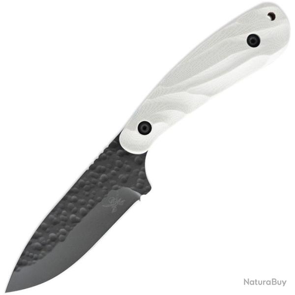 Couteau Skallywag Fireside Pro Freedom Lame Acier 440C Manche G10 Blanc �tui Kydex SKW17021