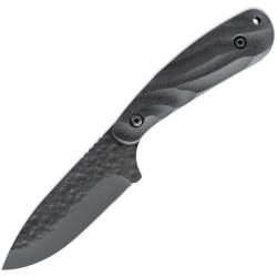 Couteau Fixe Skallywag Fireside Pro Obsidian Lame Acier 440C Manche G10 Noir &Eacute;tui Kydex SKW17020