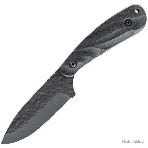 Couteau Fixe Skallywag Fireside Pro Obsidian Lame Acier 440C Manche G10 Noir �tui Kydex SKW17020