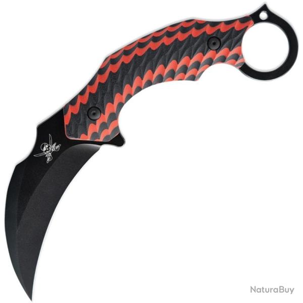 Couteau Fixe Skallywag Deep 6 Lame Acier 440C Manche G10 Noir-Rouge �tui Kydex SKW67527
