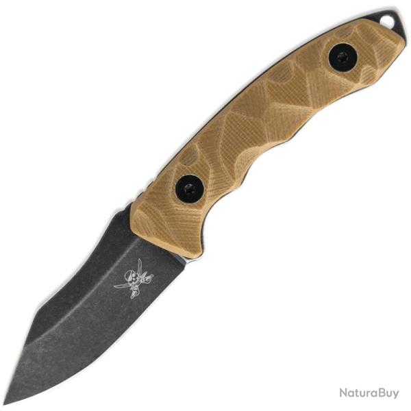 Couteau Fixe Skallywag Mini MK2 Lame Acier 420 Manche G10 Tan �tui Kydex Made In Taiwan SKW67509