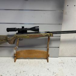 Carabine &agrave; plombs Weihrauch HW77 cal.4,5mm lamell&eacute;e 19,9j + lunette Hawke 4-12x50