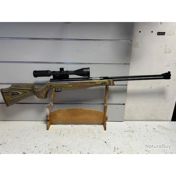 Carabine � plombs Weihrauch HW77 cal.4,5mm lamell�e 19,9j + lunette Hawke 4-12x50