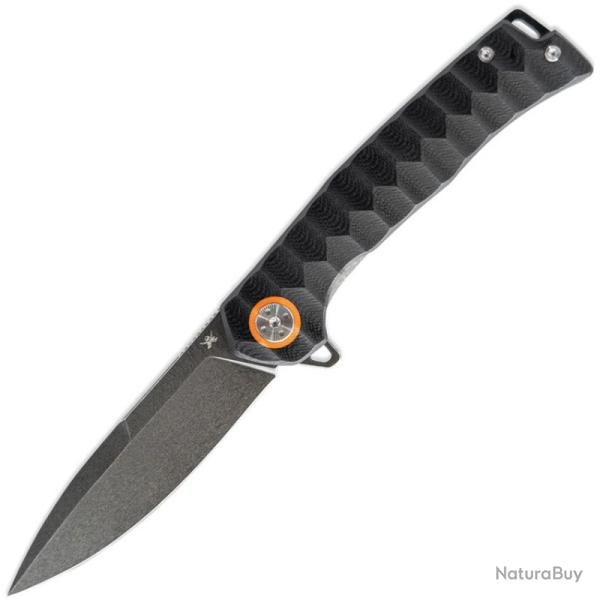 Couteau Skallywag Sao Feng DP Lame Acier D2 Manche G10 Noir Linerlock Made In Taiwan SKW67507