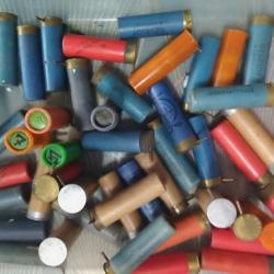 lot de 50 cartouches cal 16 a broche differentes marques et no.