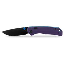 Couteau Vosteed Marten 330 Lame Acier 14C28N Manche G10 Violet Top Liner Lock VOSA1623