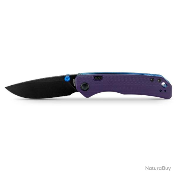 Couteau Vosteed Marten 330 Lame Acier 14C28N Manche G10 Violet Top Liner Lock VOSA1623