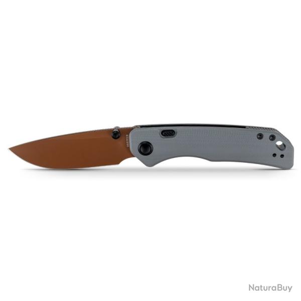 Couteau Vosteed Marten 330 Lame Acier 14C28N Manche G10 Gris Top Liner Lock VOSA1626