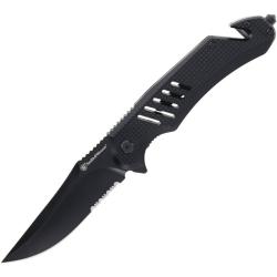 Couteau Smith & Wesson Extreme Ops Lame Acier Inox Manche Alu Noir Linerlock SW1227058
