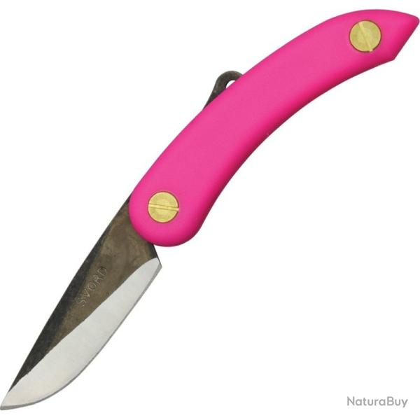 Couteau Pliant Svord Mini Peasant Lame Acier Carbone Manche Polypropyl�ne Rose SV148