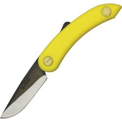 Couteau Pliant Svord Mini Peasant Lame Acier Carbone Manche Polypropyl&egrave;ne Jaune SV146