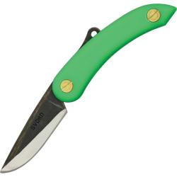 Couteau Pliant Svord Mini Peasant Lame Acier Carbone Manche Polypropyl&egrave;ne Vert SV142