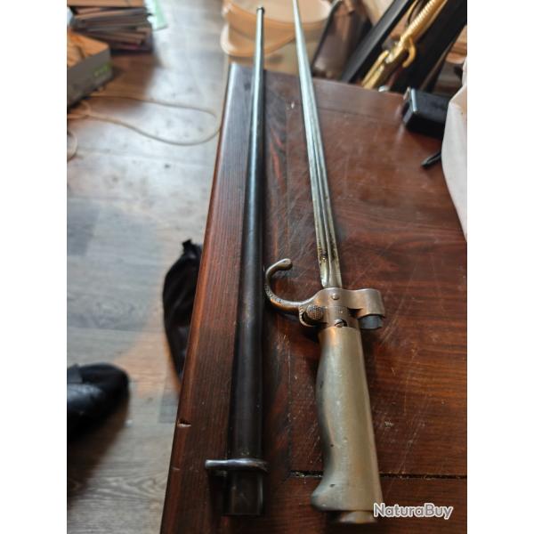 Superbe �p�e ba�onnette Lebel mod�le 1886 Rosalie mas tout en fonction �tat exceptionnel