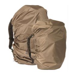 Couvre-sac de pluie Mil-Tec en polyester enduit polyur&eacute;thane pour sac &agrave; dos jusqu'&agrave; 130 litres Coyot