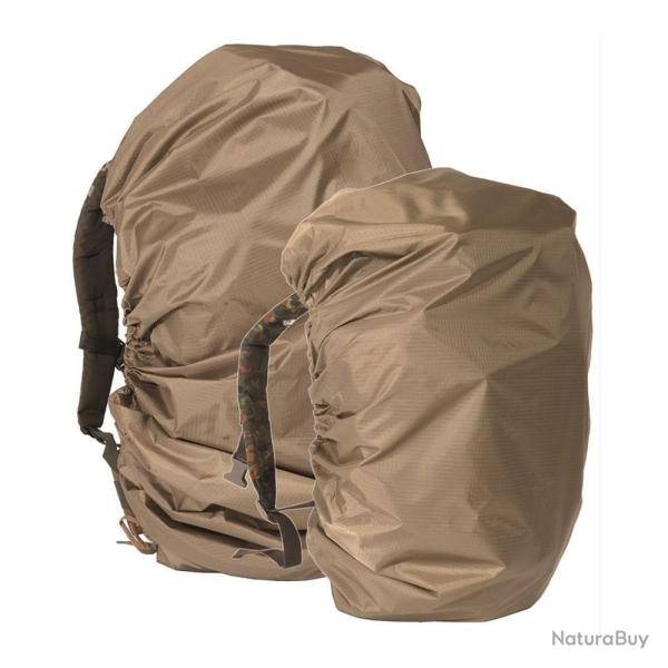 Couvre-sac de pluie Mil-Tec en polyester enduit polyur�thane pour sac � dos jusqu'� 130 litres Coyot