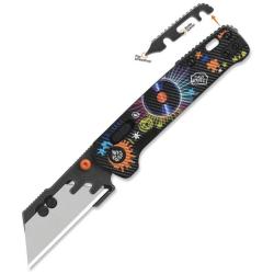 Couteau QSP Penguin Workmate Lame Acier SK5 Manche FRN Noir &Eacute;dition Disque Glyde Lock QS130UTREC