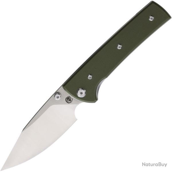 Couteau Chaves Scapegoat 229 Lame Acier Elmax Manche G10 Vert Linerlock CHAV14558