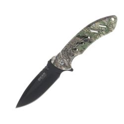 Couteau Bear Edge Brisk 1.0 Strata Lame Acier 440 Manche Inox Camo Framelock BC71507