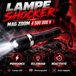 SHOCKER LAMPE MAG ZOOM 4 500 000 V PRAGA