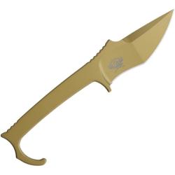Couteau Fixe Skallywag MDV Plus One Lame Acier D2 Manche Acier Or &Eacute;tui Kydex TR70893