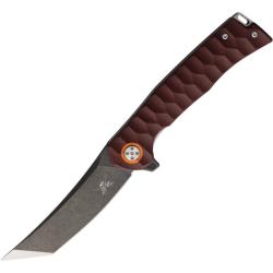 Couteau Skallywag Sao Feng Lame Acier 420 Manche G10 Rouge Linerlock SKW67523