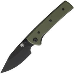 Couteau Chaves Scapegoat Street Lame Acier Elmax Manche G10 Vert Linerlock CHAV14598