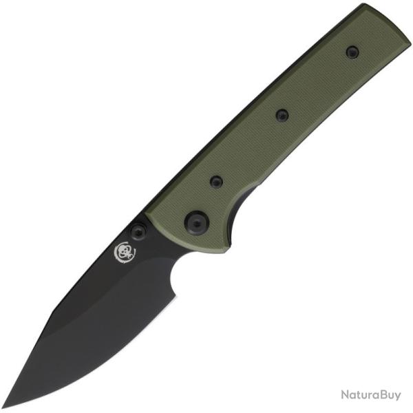 Couteau Chaves Scapegoat Street Lame Acier Elmax Manche G10 Vert Linerlock CHAV14598