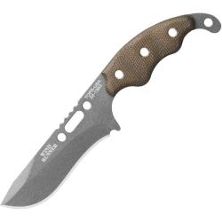 Couteau Fixe TOPS Wind Runner Lame Acier 1095 Manche Micarta Vert &Eacute;tui Kydex Made In USA TPWDR02
