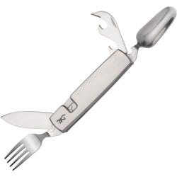 Couteau Browning Camp Knife Lame Acier 7Cr17MoV Manche Inox Argent Slip Joint BR0545