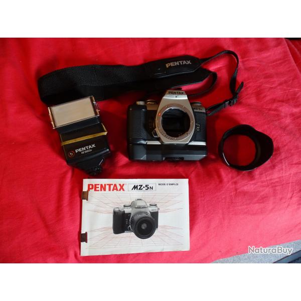 Pentax MZ-5N boitier nu avec flash et mode d'emploi