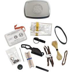 Couteau Fixe ESEE Pinch Kit Lame Acier 1095 Manche Acier Noir Made In USA ESPINCHKIT