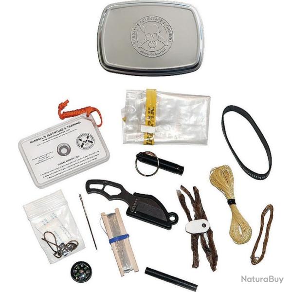 Couteau Fixe ESEE Pinch Kit Lame Acier 1095 Manche Acier Noir Made In USA ESPINCHKIT