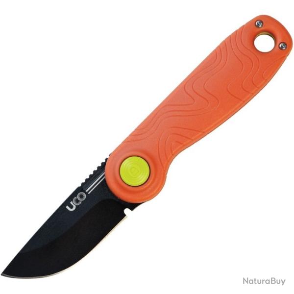 Couteau UCO Ingalls Tiger Lame Acier D2 Manche GRN Orange Switch-Lok UCO00587